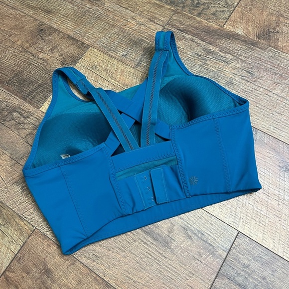 Athleta Gigi high support sports bra deep water teal size small - Picture 2 of 8